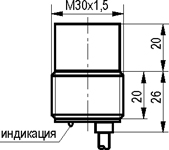 Габариты ISN FS7A-32P-15-LZ